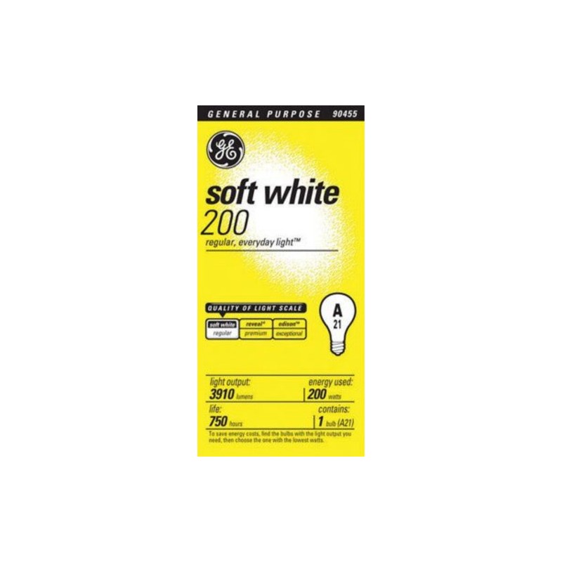 200-Watt Soft White Light Bulb