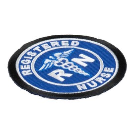 Registered Nurse Medical Symbol Blue Patch, Medical Patches