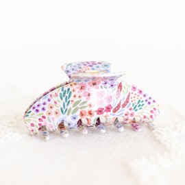 Elyse Breanne Design, 4 Inch, All Hair Types, Strong Hold, Fashion, Styling, Hair Accessory, Claw Clip, Countryside Blooms