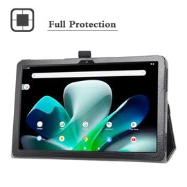 Bige for Acer Iconia Tab M10 Case,PU Leather Folio 2-Folding Stand Cover for Acer Iconia Tab M10 10.1" Tablet (Not Fit Iconia Tab P10),Black