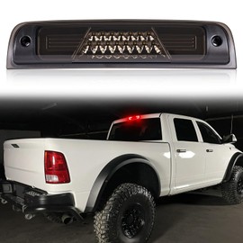 LUDARM LED 3rd Brake Light Compatible with Ram 1500 2500 3500 4500 5500 2009-2018 for RAM 1500 Classic 2019-2021 for RAM 1500 Laramie 2019 Third Brake Cargo Light (Smoke:1)