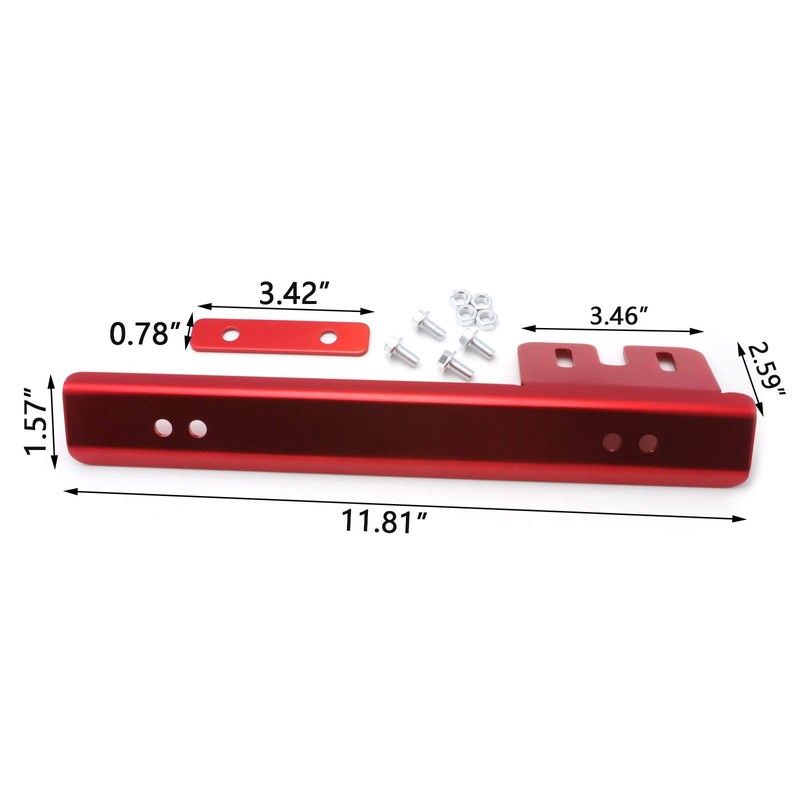 x xotic tech JDM Universal Front Bumper License Plate Mount