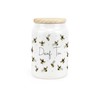 Purely Home Scattered Bees Ceramic Decaf Tea Storage Canister -