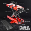 DNA MOTORING Steel Motorcycle ATV Scissor Lift Jack Hoist Stand