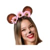 BigBuy Carnival Headband Ears Flowers