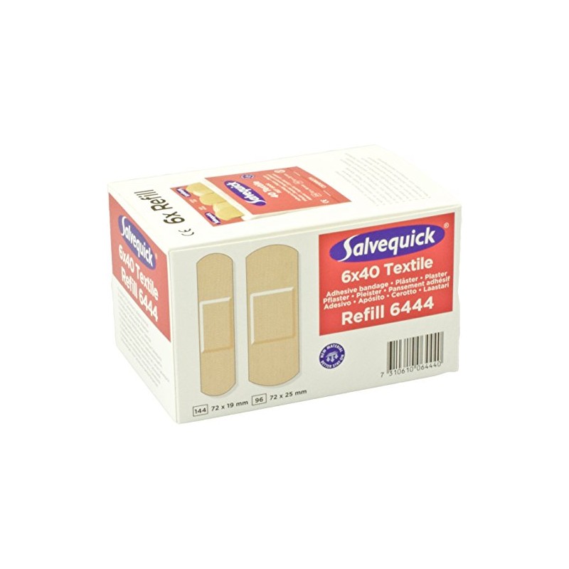 Refill for SALVEQUICK ,6 packs of elastic plasters, 40 each