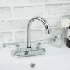 Prez Grifo Mezcladora Lavabo Llave Inoxidable Cromado Sp-40008