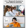 ANSTEN Bluetooth Headset with Microphone, Noise Cancelling, 40 Hours Playtime,