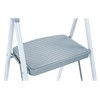 Rubbermaid RMS-3 3-Step Folding Ladder, Steel Step Stool with Hand