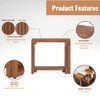 Tranquillo Extend Length 29 Inches Shower Stool Bench Chair (Teak,