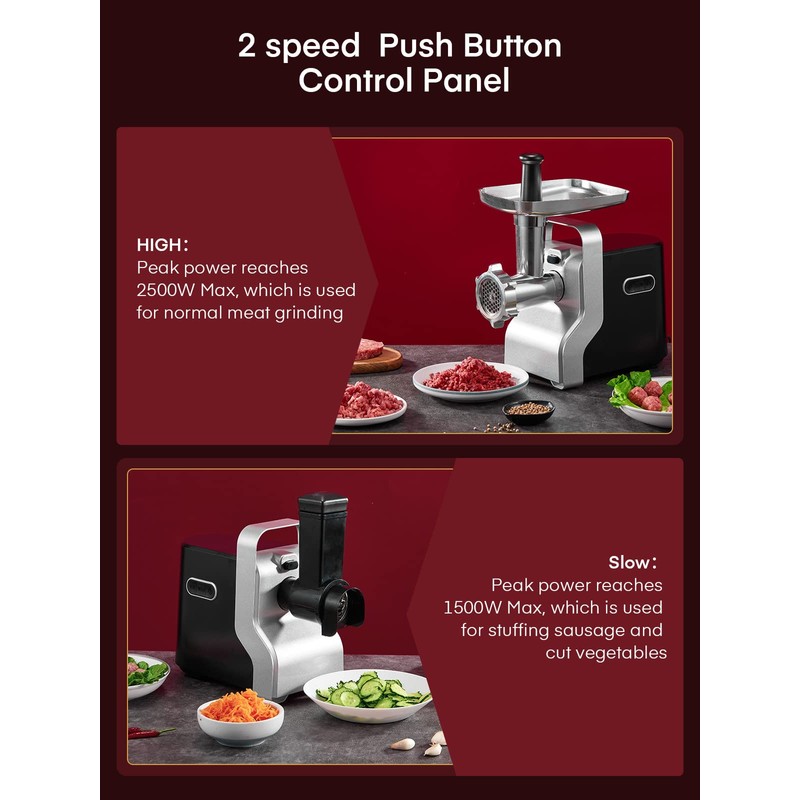 Electric Meat Grinder Heavy Duty - 5 in1 Meat Grinders