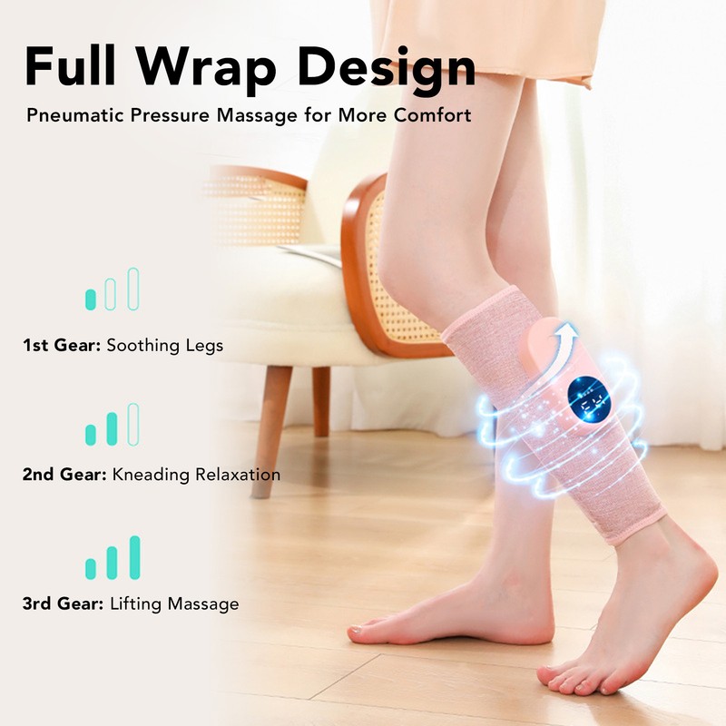 Electric Calf Massager Automatic Cordless Thermostatic Hot Compress Leg Compression