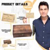 Oxmidud Wooden Share Love & Memories Box with 50 Pcs