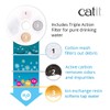 Catit Flower Fountain with Triple Action Filter, Cat Drinking Water
