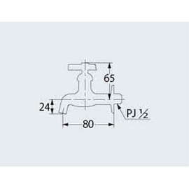 Kakudai 701-018HK-13 Horizontal Faucet
