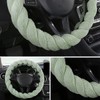 Twisted Fur Green Steering Wheel Cover, Plush Steering Wheel Cover,