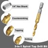 Sourcing Map 7pcs Combination Drill and Tap Bit Set, Metric