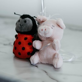 The Petting Zoo Ladybug Stuffed Animal Plushie, Gifts for Kids, Nuggetz Animals, Lady Bug Plush Toy, 6 inches