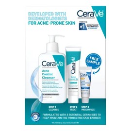 Cerave Acne Essentials Skincare Routine For Acne-prone Skin                                                                                           