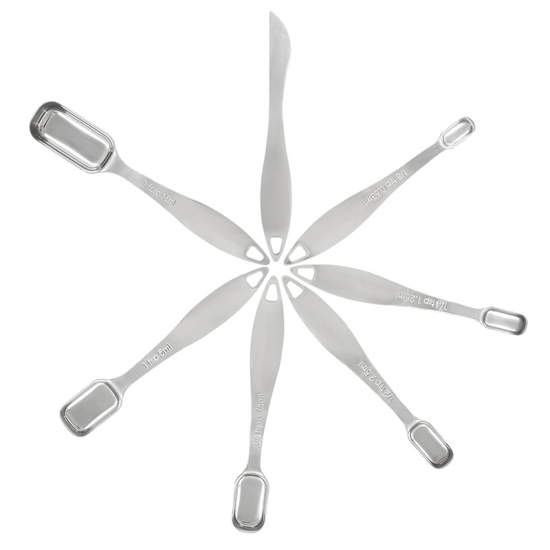 Aracombie 7 PCS Stainless Steel Measuring Spoons Set, Heavy Duty
