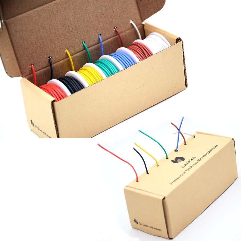 18 awg Silicone Electrical Wire Cable 7 Colors (13ft Each)