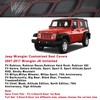 Huidasource Front Seat Covers for Wrangler JK 2007-2017, Waterproof Wrangler