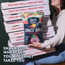 LesserEvil Outer Planet Pizza Space Balls, Premium Quality, Minimally Processed, No Vegetable Oil, 5 oz, Pack of 3