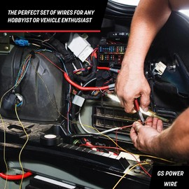 GS Power 100ft CCA 12 Gauge Wire Automotive, Red & Black, 12 AWG 12v, Flexible Speaker Electrical Wire Low Voltage Primary for Car Stereo Audio Trailer Harness Hookup Wiring DIY