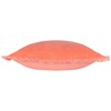 Furn. Gracie Velvet Fringed Cushion Cover, Coral, 45 x 45
