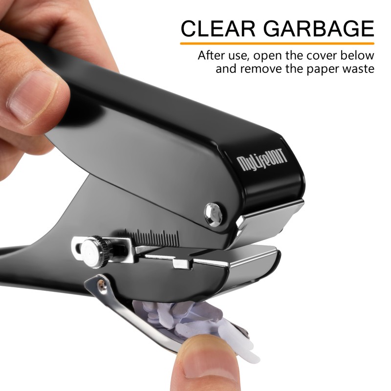 MyLifeUNIT Badge Hole Punch, Slot Puncher for Id Card, PVC