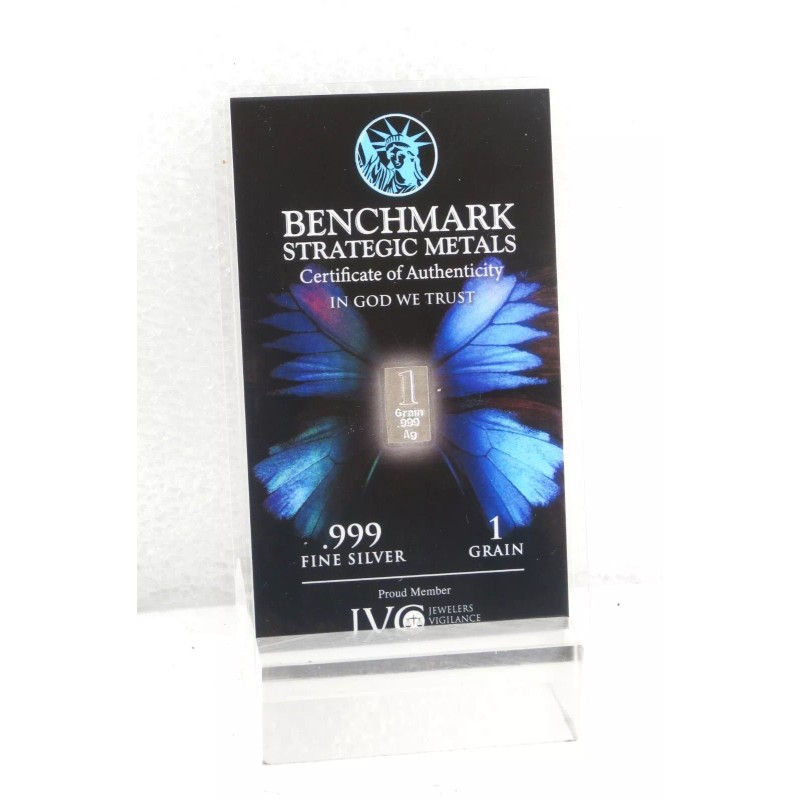 BENCHMARK SILVER BARS 999 FINE BULLION 10 PAK BLUE GREAT