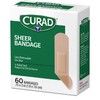 CURAD Sheer Adhesive Bandages, 3/4 x 3 Inch, For First