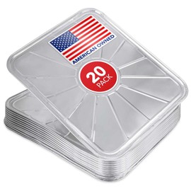 Disposable Foil Oven Liners (20 Pack) Aluminum Foil Oven Liners for Bottom of Electric Oven & Gas Oven, Reusable Oven Drip Pan Tray for Cooking & Baking, Disposable Baking Mats - Stock Your Home
