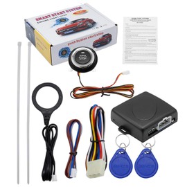 Push to Start Ignition Kit Smart RFID Push Button Engine Starter Kit, Keyless Enter Systems to One Touch Start Car, Botón de Encendido para Auto, Upgrades Key Start for Most DC12V Cars