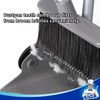 MR.SIGA Broom and Dustpan Set with Adjustable Long Handle, Upright