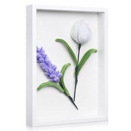 Kssvzz 3D Picture Frame for Filling, A4 Object Frame with Transparent Acrylic Plate Frame, Deep Picture Frame for Flowers, Photos, Memorabilia, DIY Artworks