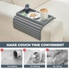 LOVYANXUE Bamboo Sofa Arm Tray, Anti Falling Couch Arm Tray
