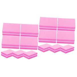 Beavorty 100pcs Block Nail File Double-sided Buffing Sponge for Manicure and Pedicure Compact Fingernail Toenail Grinding Tool Portable Nail for Home Salon Use