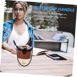 SAFIGLE 2Pcs Outdoor Cup Carrying Straps Durable Coffee Cup Holders for of Hot Drinks for Takeout and Travel
