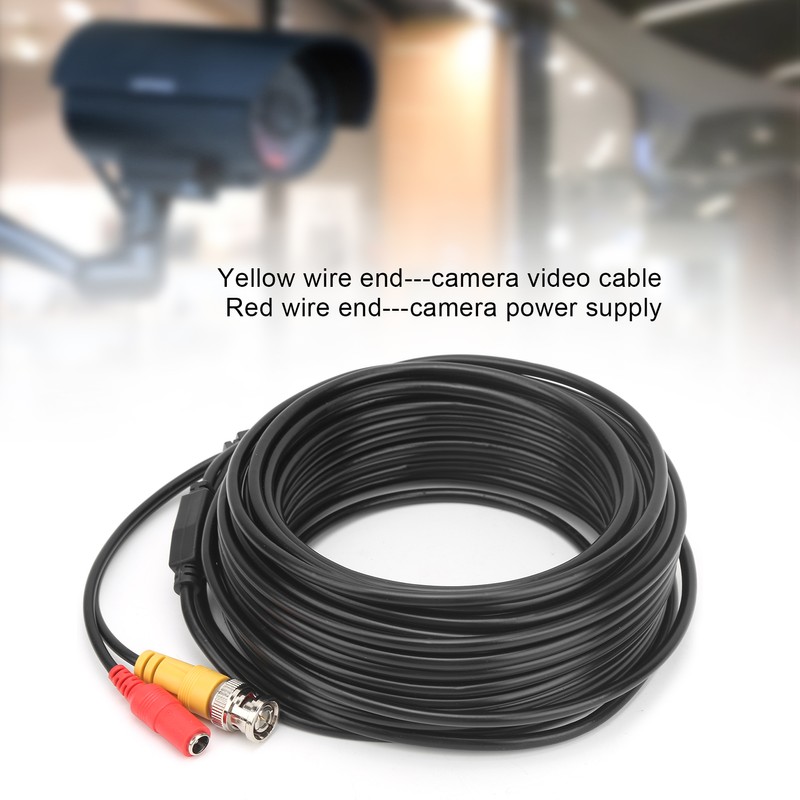 BNC+DC Video Power Cable Security Camera CCTV Wire Cord W