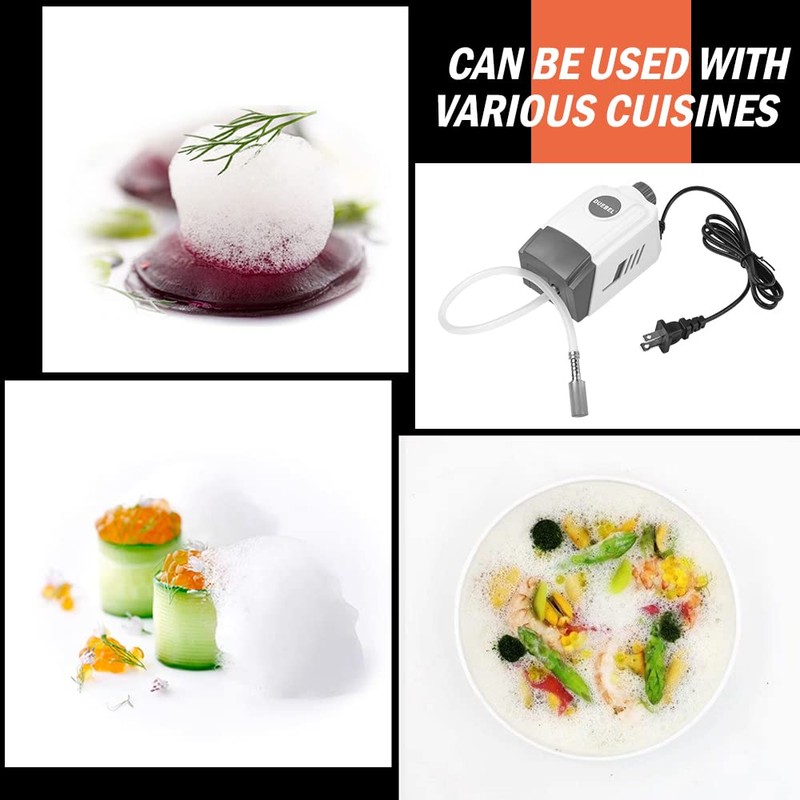 DUEBEL Molecular Gastronomy Foam Generator, Stepless Speed Regulating Foam Generating
