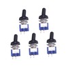 Healeved 2pcs 5 Mini Toggle Waterproof Cover On/Off Switch 2p