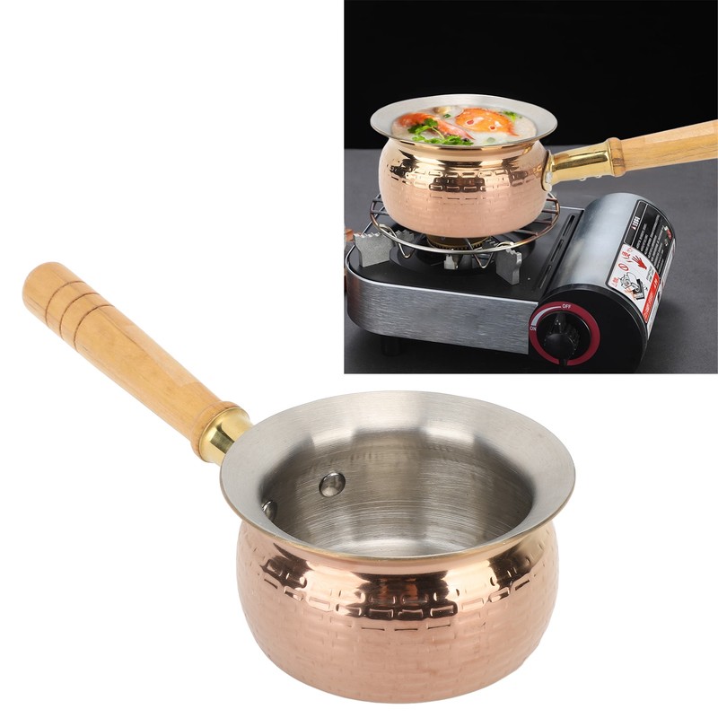 Stainless Steel Butter Warmer Small Saucepan Multifunction Butter Melting Pot