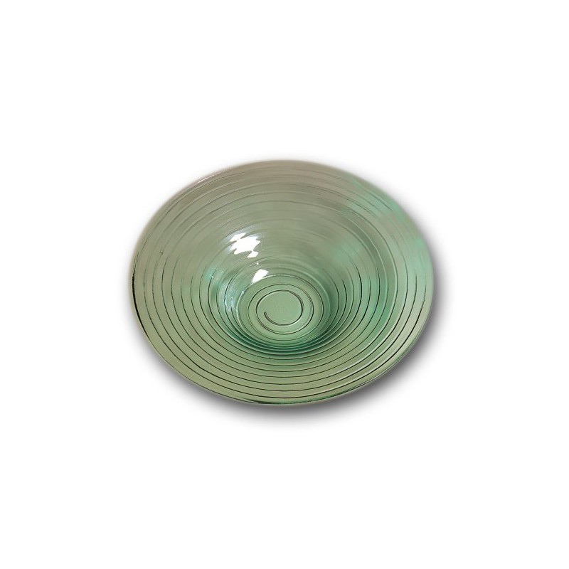American Metalcraft GBG19 19" Glacier Recycled Green Glass Bowl