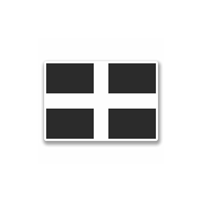 2 x 10cm/100mm Cornwall Cornish Flag Window Cling Sticker Car