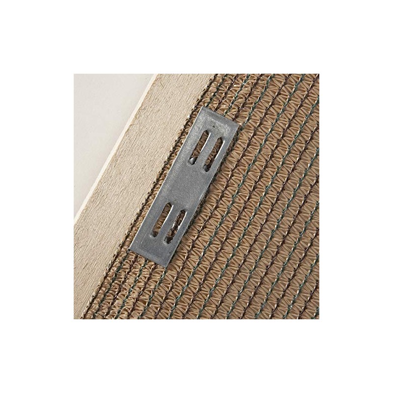 Easy Gardener 70030, Galvanized Wood Fasteners, Sun Screen Accessory, Brown
