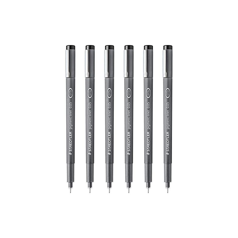 STAEDTLER 308 005-9 Pigment Liner Fineliner Pen - 0.05mm Nib