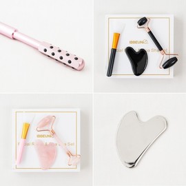 Facial Massager Sale: Germanium Beauty Roller, Stainless Steel Gua Sha, Obsidian Massager Skin Beauty Germanium Beauty Roller