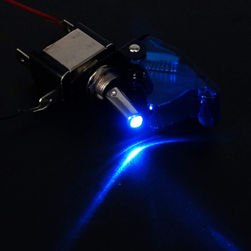 Twidec/3Pcs Rocker Lighted Toggle Switch 12V 20A Heavy Duty Racing