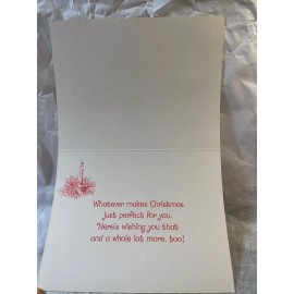 Vintage Christmas Card Strawberry Shortcake photo style pic